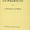 LEHRBUCH DES SCHACHSPIELS