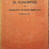DER 21. KONGRESS DES DEUTSCHEN SCHACHBUNDES IN HAMBURG 1921